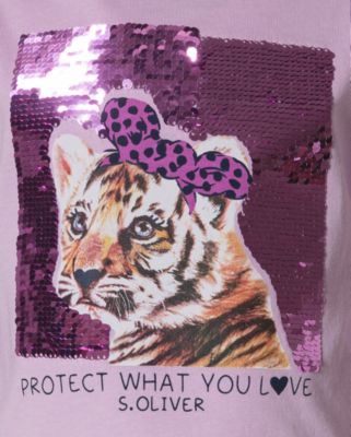 Langarmshirt mit Wendepailletten für Mädchen 2