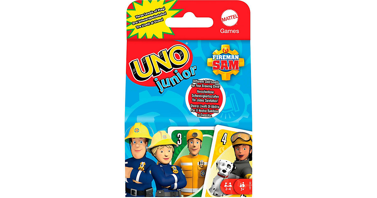 Brettspiele: Mattel Mattel Games UNO Junior Feuerwehrmann Sam