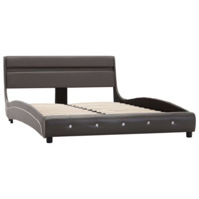 Bettgestell mit LED Kunstleder Ehebett Bettrahmen | myToys