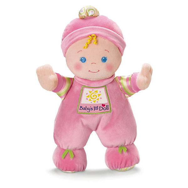 Fisher-Price Meine erste Puppe, Baby-Spielzeug für Neugeborene, Stoffpuppe