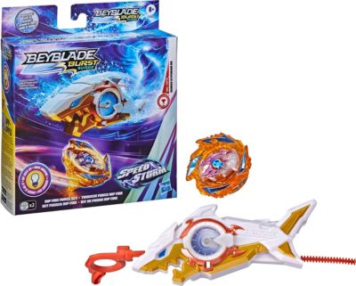 Beyblade Burst Surge Speedstorm Rip Fire Starter Set, leuchtender Kreisel und rechts-/linksdrehender Starter mit Power-Anzeige, ab 8 Jahren