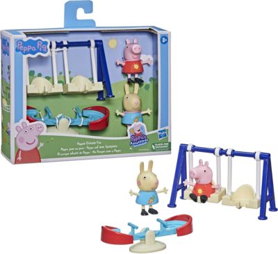 2020 Spielzeug* Peppa Pig Figuren Vergnügungspark Track Slide Spielplatz Kinder 