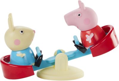 Peppa Pig Figuren Vergnügungspark Track Slide Spielplatz Kinder Spielzeug* 