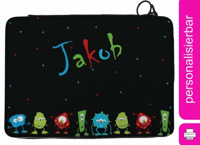 CreaDesign Federmäppchen personalisiert mit Namen Monsterparade befüllt