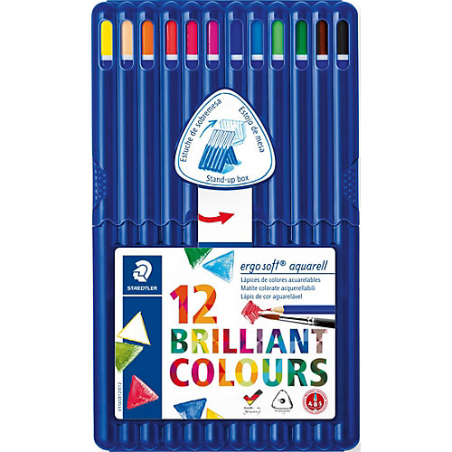 Акварельные карандаши Ergosoft, 12 цв. от Staedtler