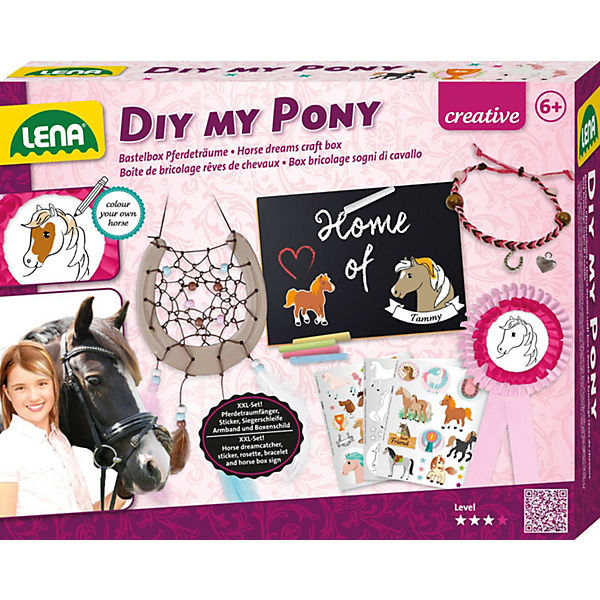 DIY My Pony - Bastelset für Pferdefreunde - Traumfänger, Siegerschleife, Armband, Namensschild