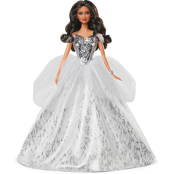 Barbie Signature Holiday Doll Wavy Brunette Barbie Puppe