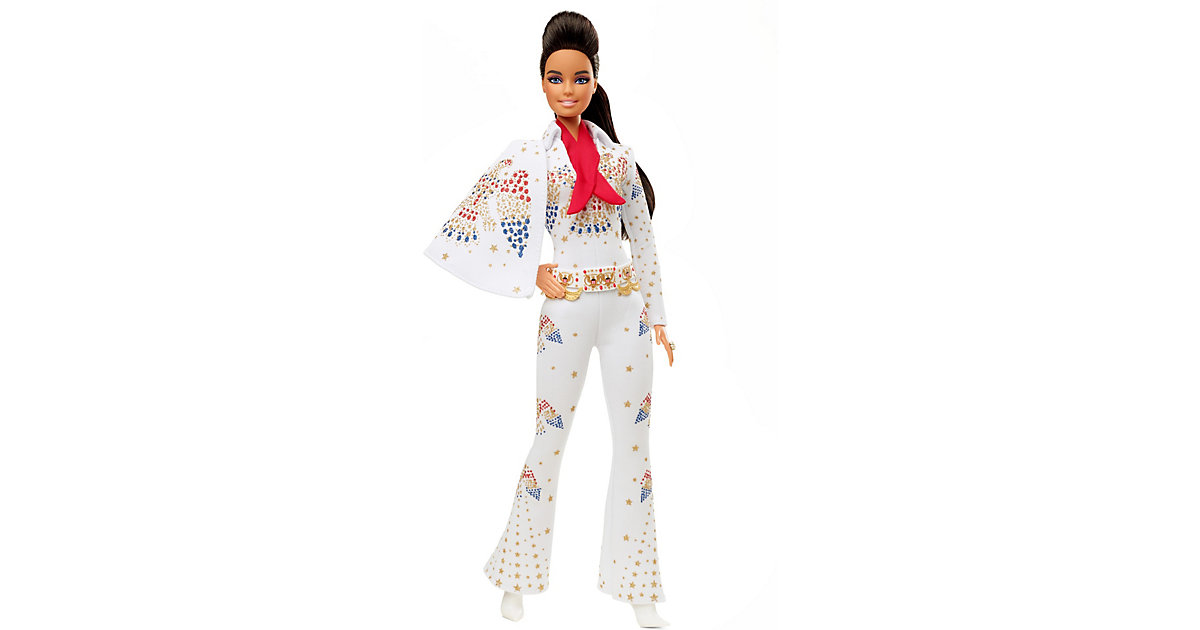 Spielzeug/Puppen: Mattel Barbie Signature Music Partnership Elvis Presley Puppe