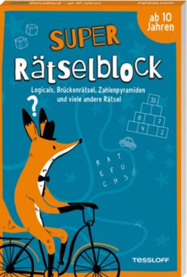 Image of Buch - Super Rätselblock ab 10 Jahren.Logicals, Brückenrätsel, Zahlenpyramiden und viele andere Rätsel