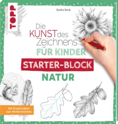 Image of Buch - Die Kunst des Zeichnens Kinder Starter-Block - Natur Kinder