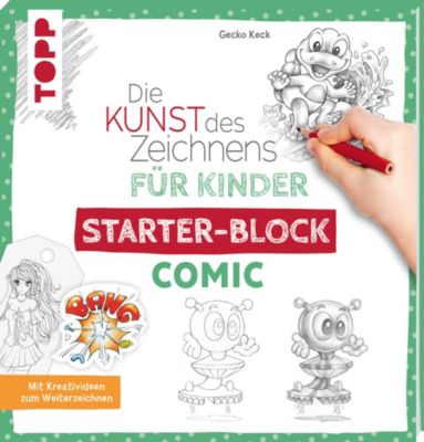 Image of Buch - Die Kunst des Zeichnens Kinder Starter-Block - Comic Kinder