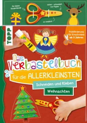 Image of Buch - Das Verbastelbuch die Allerkleinsten Schneiden und Kleben. Weihnachten. Mit Schere Kinder