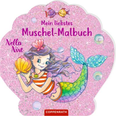 Image of Buch - Nella Nixe - Mein liebstes Muschel-Malbuch