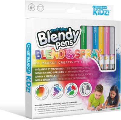 Neu Blendy Pens Spray Station Creativity Kit Sprühstifte mit Airbrush 20469659 