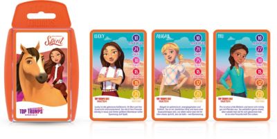 Winning Moves Top Trumps Match Spirit Riding Free Würfelspiel Pferde ab 4 Jahre 