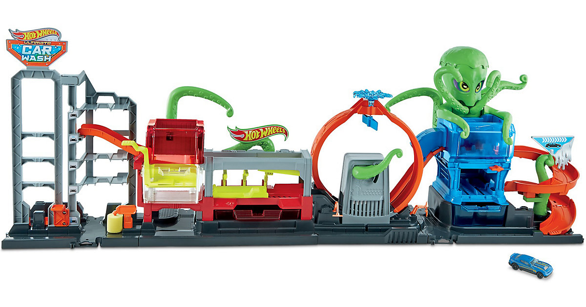 Spielzeug: Mattel Hot Wheels City Color Reveal Autowaschanlage, inkl. 1 Farbwechsel-Spielzeugauto