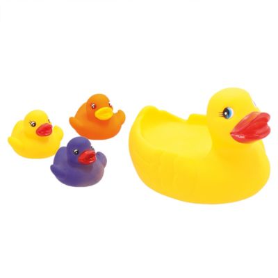 4tlg Mama & Baby Enten Badeenten Badewanne Kleinkinder Bade Spielzeug m5 