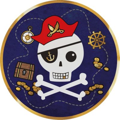 Riethmüller Pappteller Pirates Map 23cm 8 Stück
