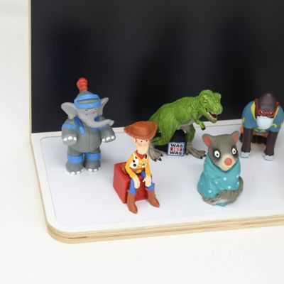 Regal für Musikbox "schwarz", klein - geeignet für Toniebox, stadtecken