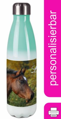 CreaDesign Edelstahl Kinder Thermoflasche / Trinkflasche bunt Vollblut Spülmaschinenfest Auslaufsicher Bruchfest Doppelwandig Für Heißgetränke geeignet Mit Deckel Isoliert