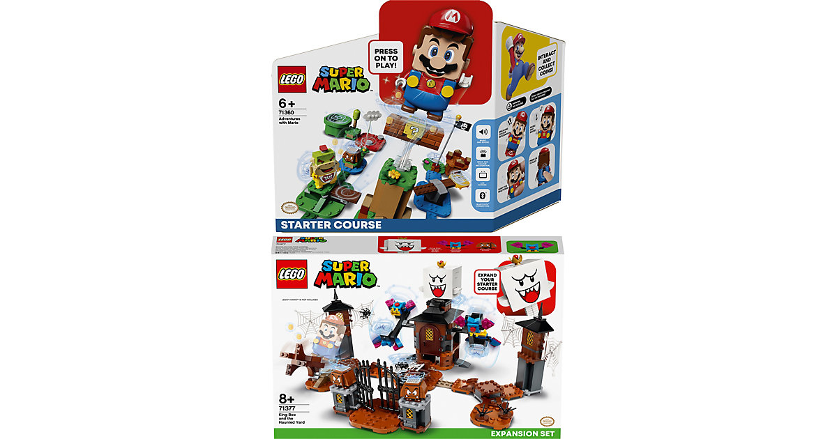 Spielzeug: Lego  Super Mario Bundle: Starterset 71360 Abenteuer mit Mario™ Starterset + Erweiterungsset 71377 König Buu Huu und der Spukgar
