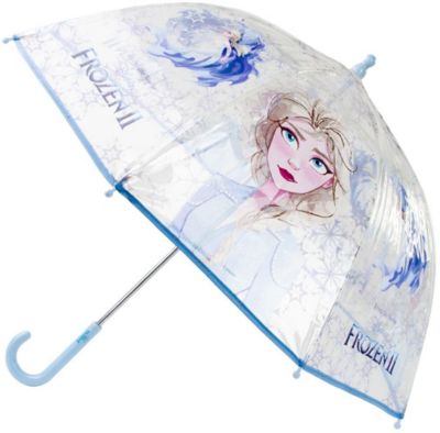 Frozen Eiskönigin Disney Kinder Regenschirm Transparent für Mädchen 