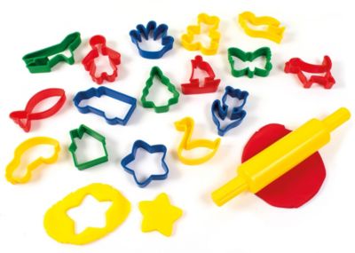 Backset mit Teigrolle/Ausstechform Sandkasten Set Form Knetformen Knete Kinder 