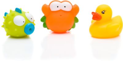 Badespielzeug Tiere mit Fischernetz 2