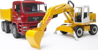 Bruder 02744 MAN Betonmischer LKW Baufahrzeug Spielzeugauto Baustelle 
