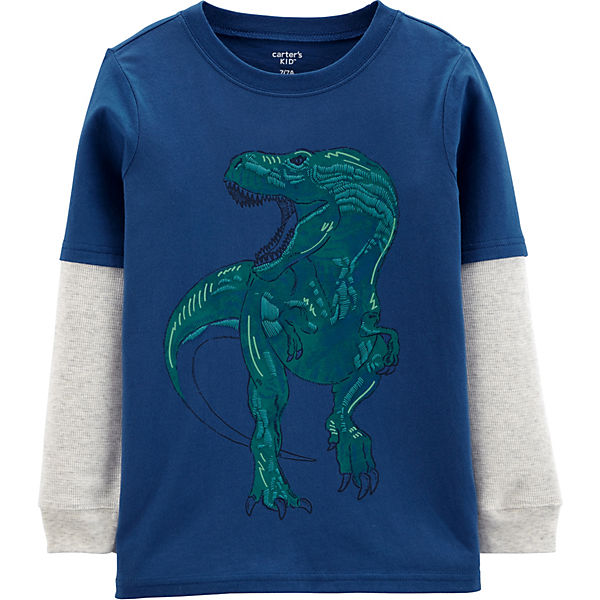 Langarmshirt für Jungen, Dinosaurier