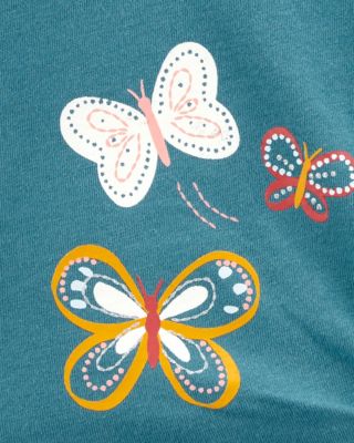 Langarmshirt für Mädchen, Schmetterlinge 2