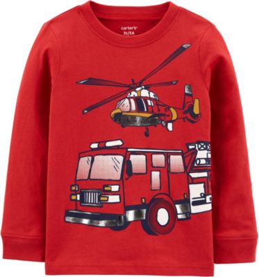 Langarmshirt für Jungen, Feuerwehr