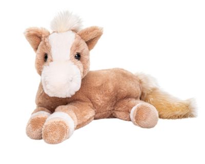 Uni-Toys stehendes Pferd ca 27cm hoch braun-weiß oder beige-weiß 