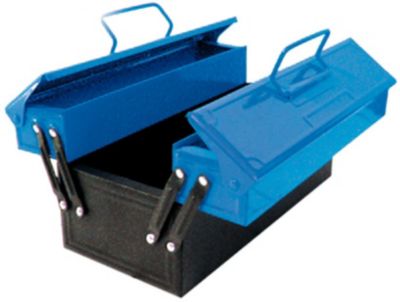 Corvus Werkzeugkasten blau Metall echtes Werkzeug für Kinder NEU Kids at Work 