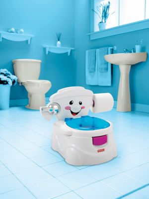 Glenmore Töpfchen für Kinder Baby WC Babytopf Potty Toilette mit Deckel Gepolstertes Junge Blau Kalb