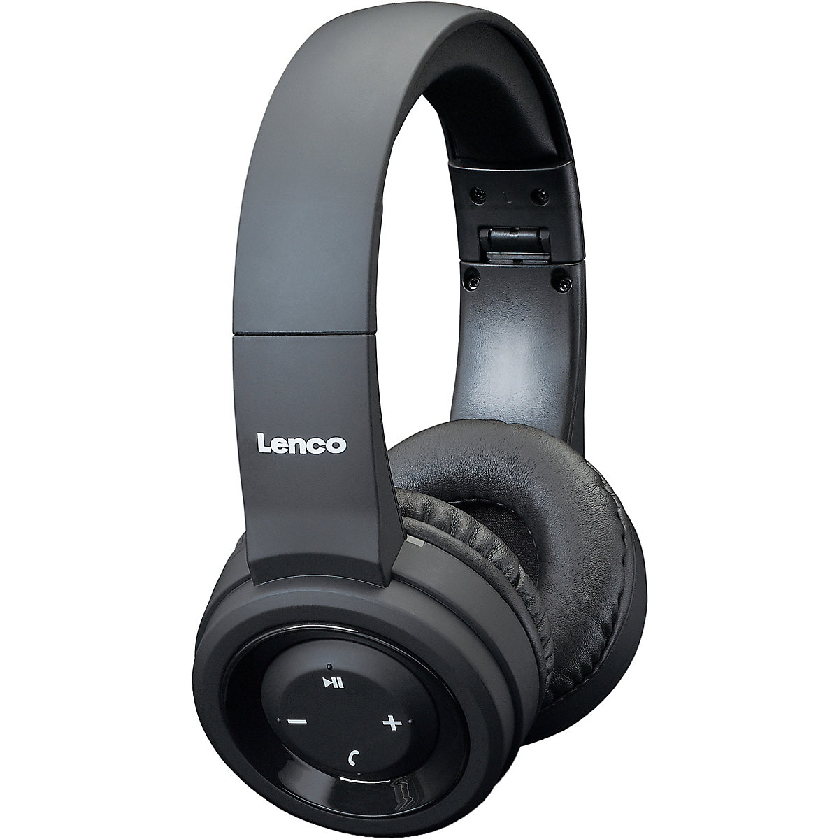 Lenco HPB-330BK faltbarer IPX4 spritzwassergeschützter Bluetooth- Kopfhörer schwarz