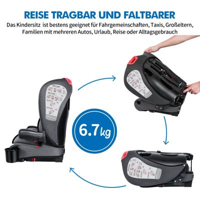Autokindersitz »Kindersitz Autokindersitz mit Isofix Gruppe 1/2/3 9-36kg« 2