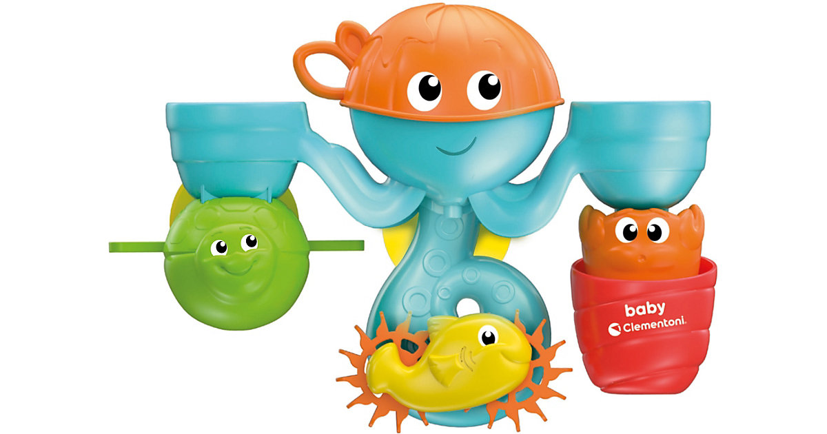 Babyspielzeug/Badespielzeug: Clementoni Bade-Freunde - Wasserpark-Set