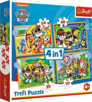 48 Trefl Puzzle 4 in 1 Scooby Doo und Freunde 35 70 Teile 54 