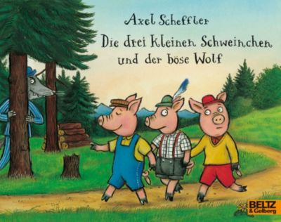 Die Drei Kleinen Schweinchen Und Der Bose Wolf Axel Scheffler Mytoys
