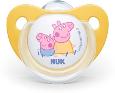 NUK Peppa Pig Trendline Silikon-Schnuller, kiefergerechte Form, BPA fr 2