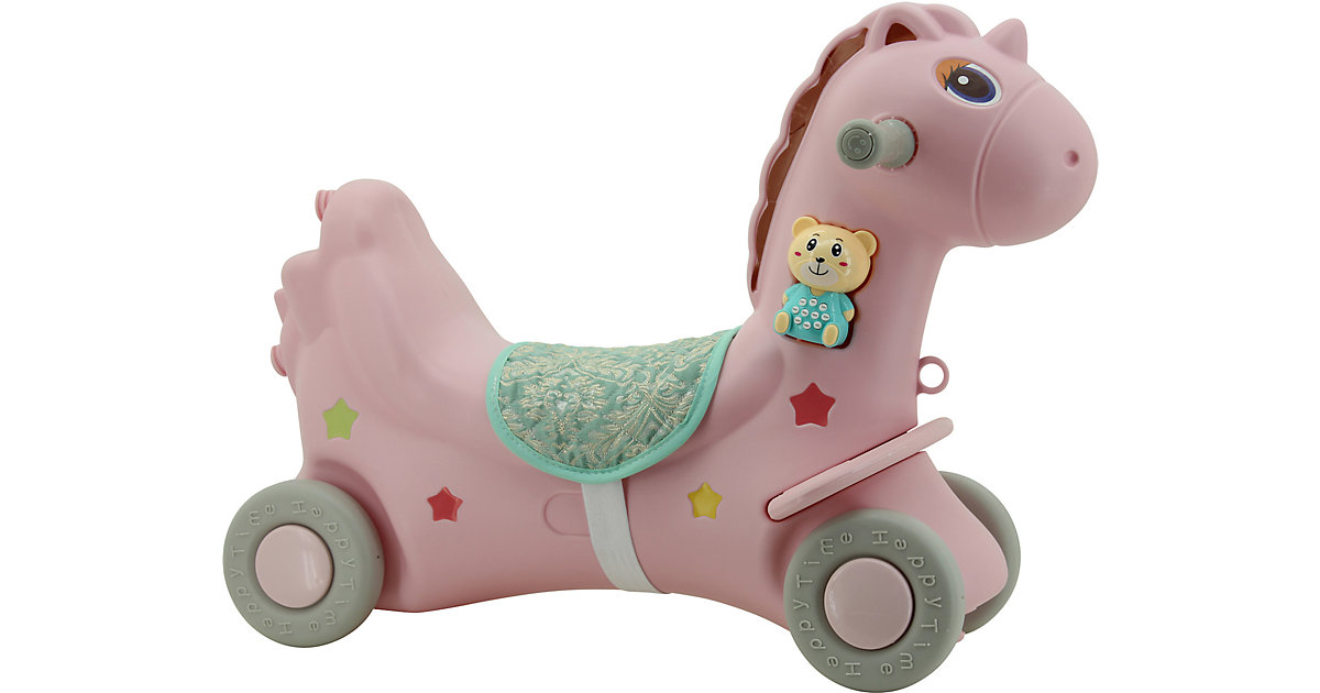 Image of Sweety Toys 12688 Rutscher Einhorn Wippe Lauflernrad Pegasus 3 in 1 rosa