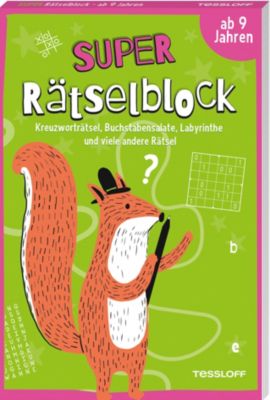 Image of Buch - Super Rätselblock ab 9 Jahren.Kreuzworträtsel, Buchstabensalate, Labyrinthe und viele andere Rätsel