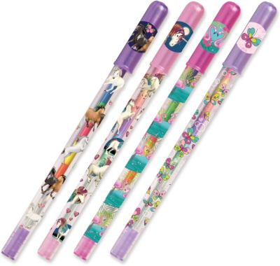 Regenbogen-Gelstifte, 4 Stück, farblich sortiert