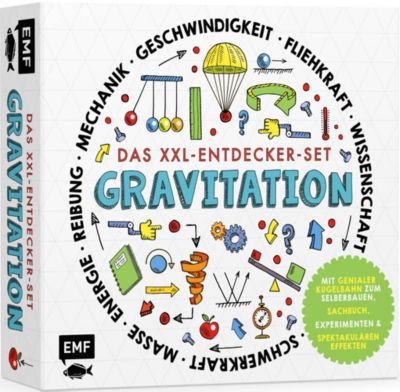 Image of Buch - Das XXL-Entdecker-Set - Gravitation: Mit genialer Kugelbahn zum Selberbauen, Sachbuch, Experimenten und spektakulären Effekten