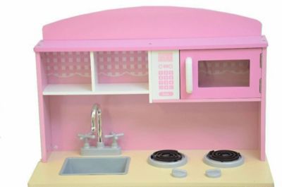 Küche aus Holz Pink Play Modern Kinderküche Zubehör Holzküche Spielzeugküche 