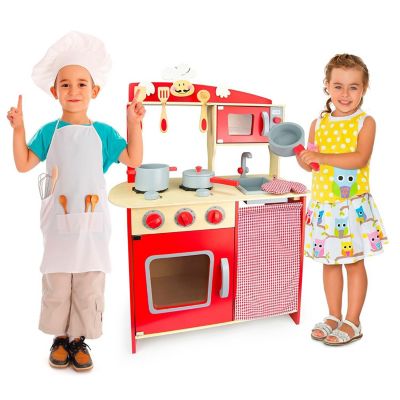 Kinderküche Kinderküche Spielküche aus Holz mit Zubehör