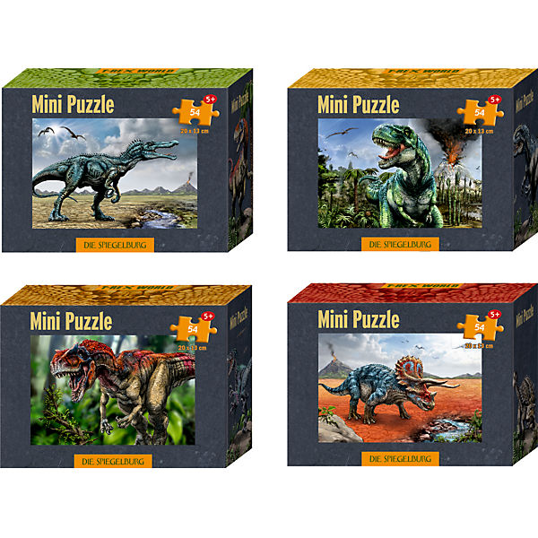 Mini-Puzzles T-Rex World (54 Teile), sortiert