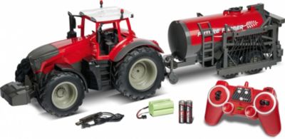 1:16 RC Traktor m.Tankwag.2.4G 100% rot