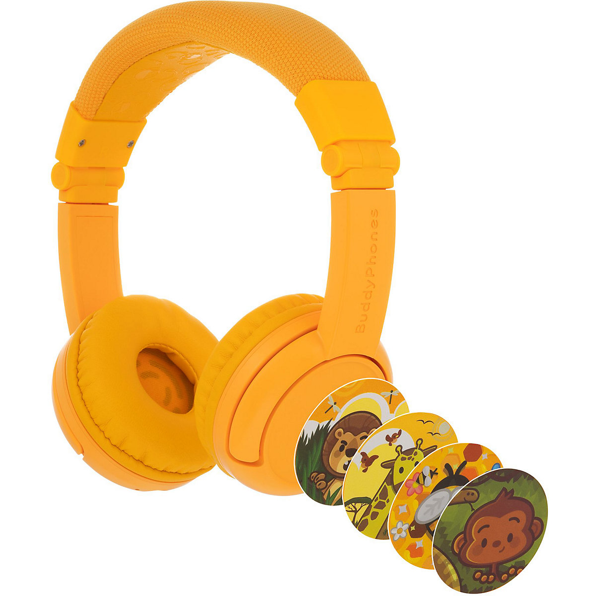 BuddyPhones® Kinder On-Ear Kopfhörer BuddyPhones Play+ gelb